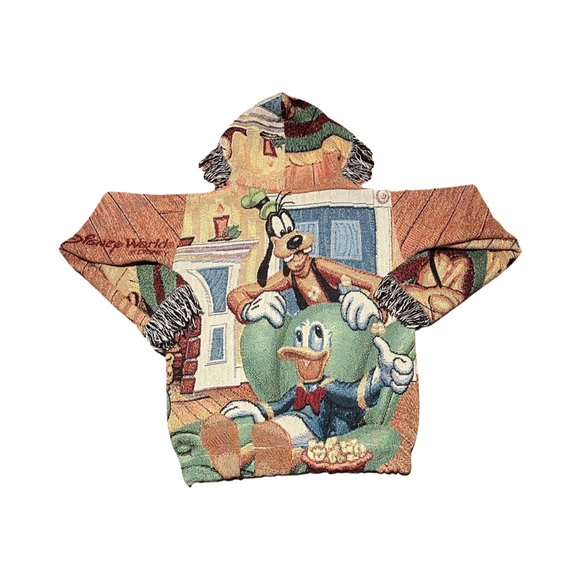 Christmas Mickey Mouse Tapestry Hoodie - Picture 3 of 5